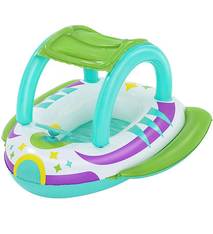 Bestway Schwimmmatratze m. Schirm - 107 x 112 cm - Space Splash