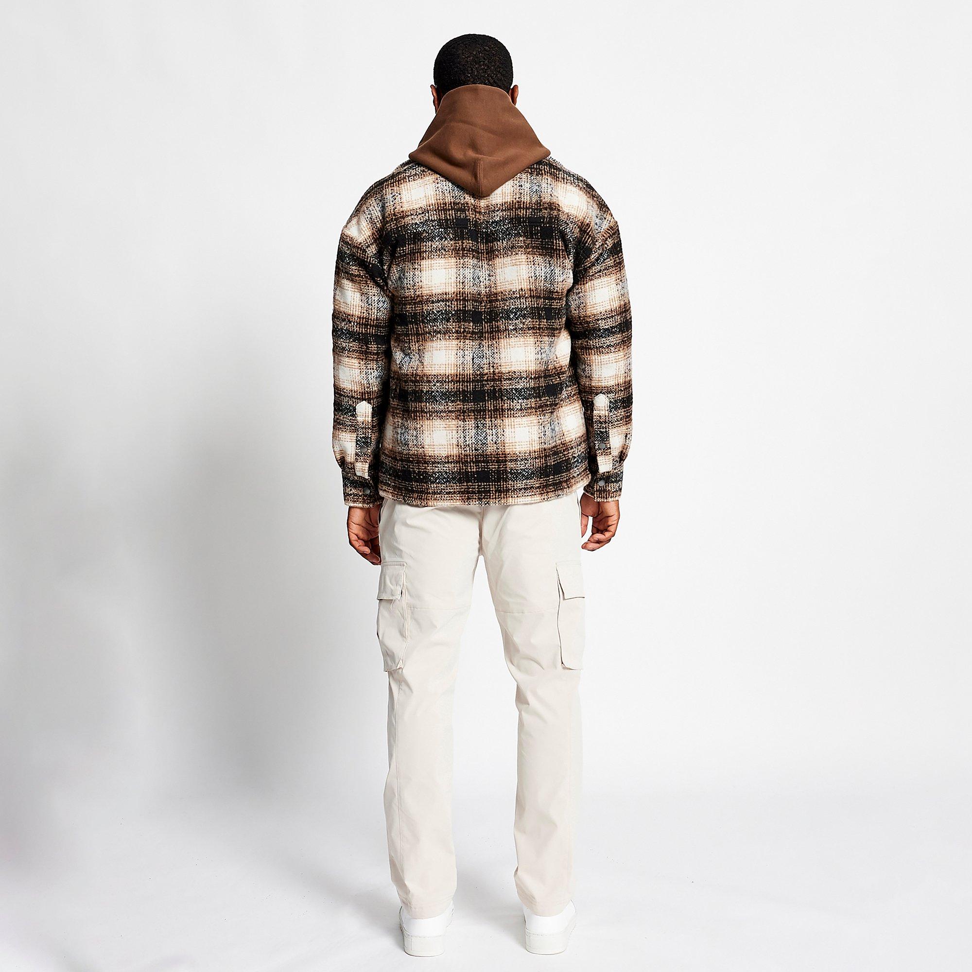 Madison Barclay Chrysl Boxy Check Shacket