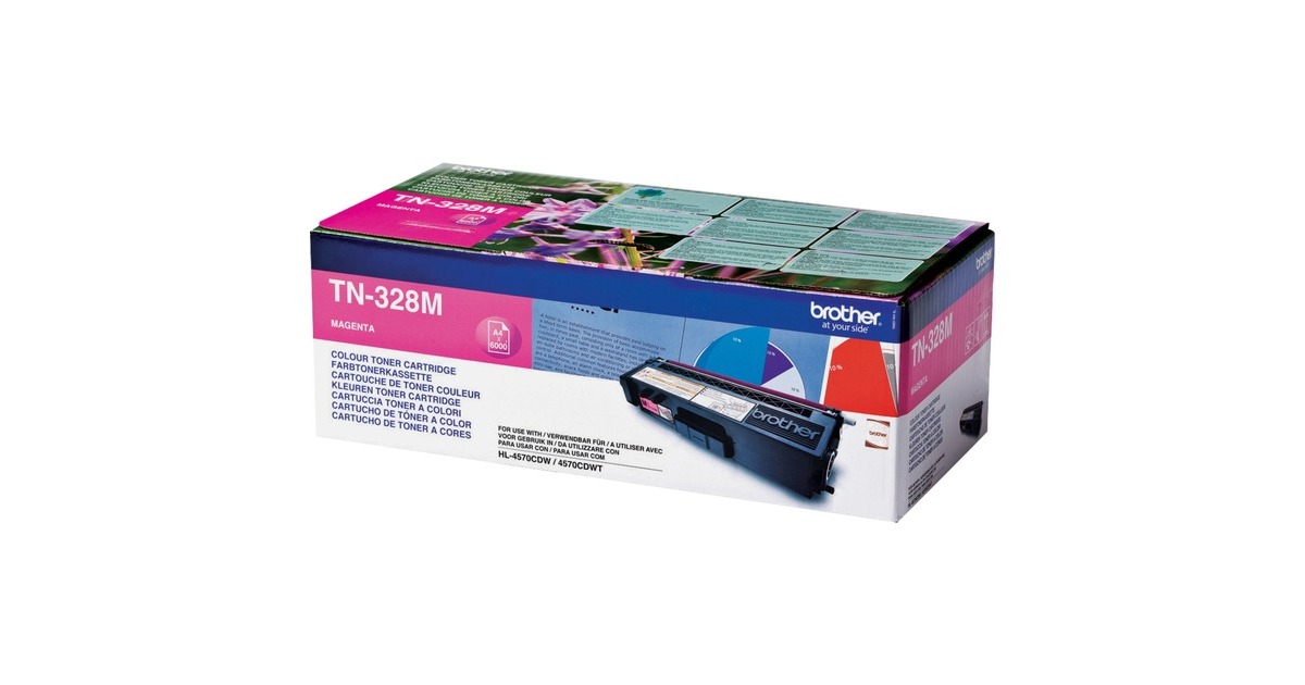BrotherTN-328M toner  (Magenta, Retail)