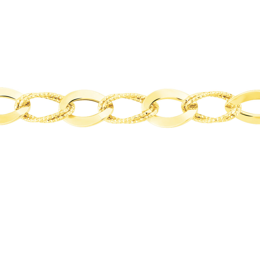 Bracelet Maille Or Jaune