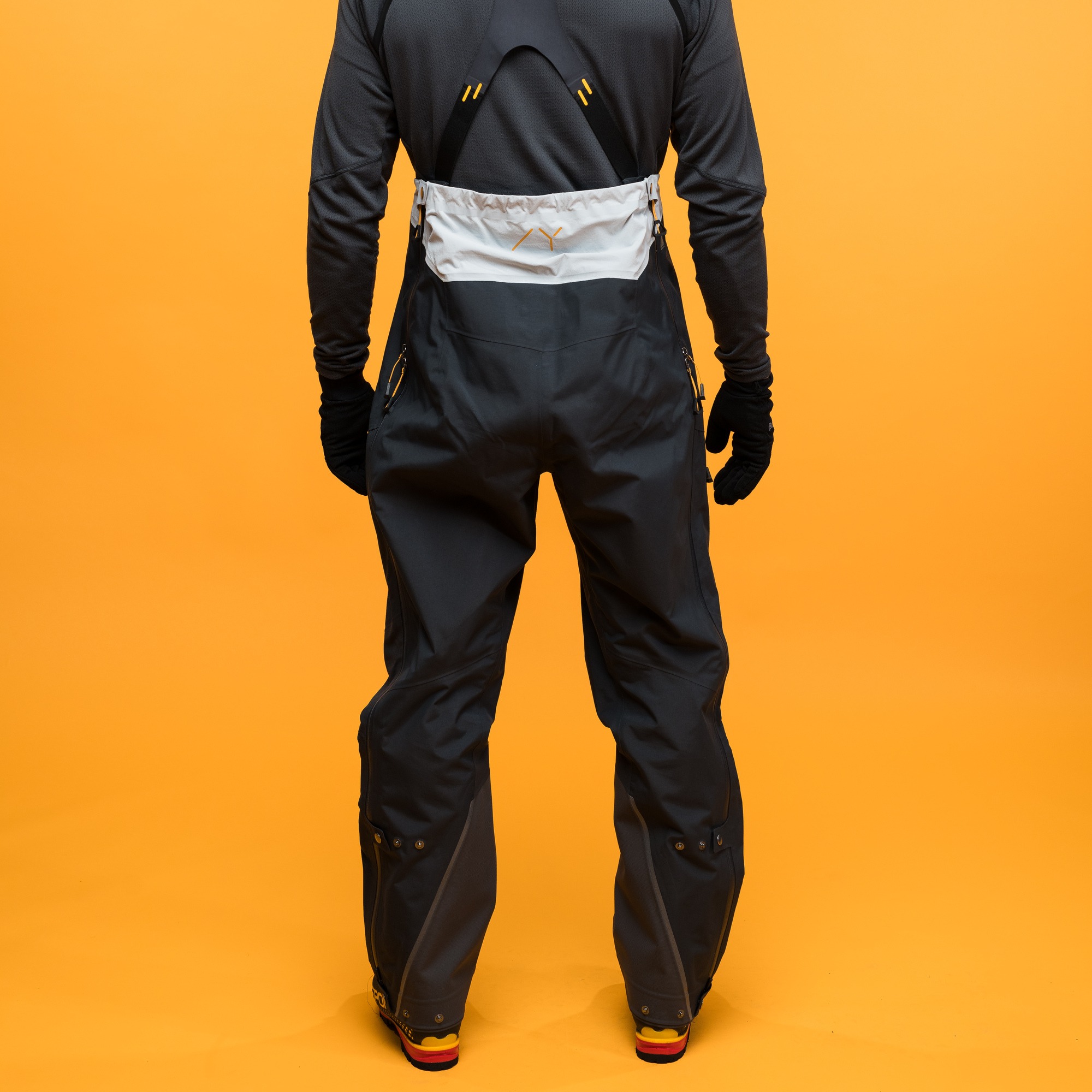 Y MountainLine Bold 3L Shell Bib Pants Herre Dark Shadow Grey
