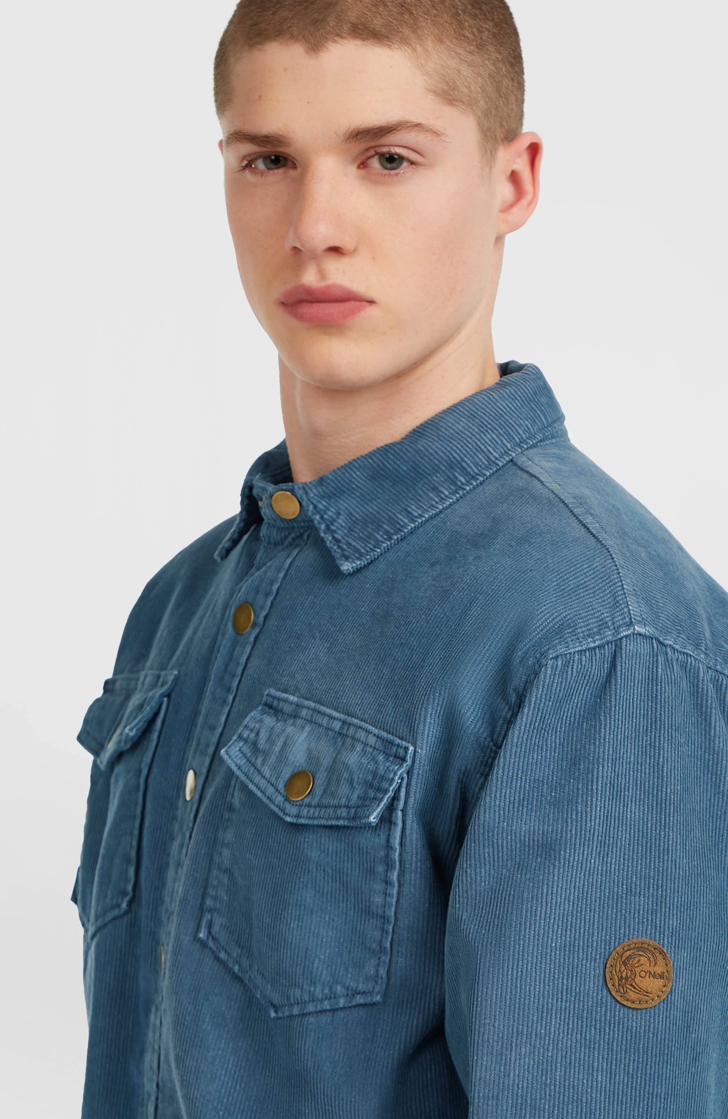 O'Riginals Corduroy overshirt met fleecevoering