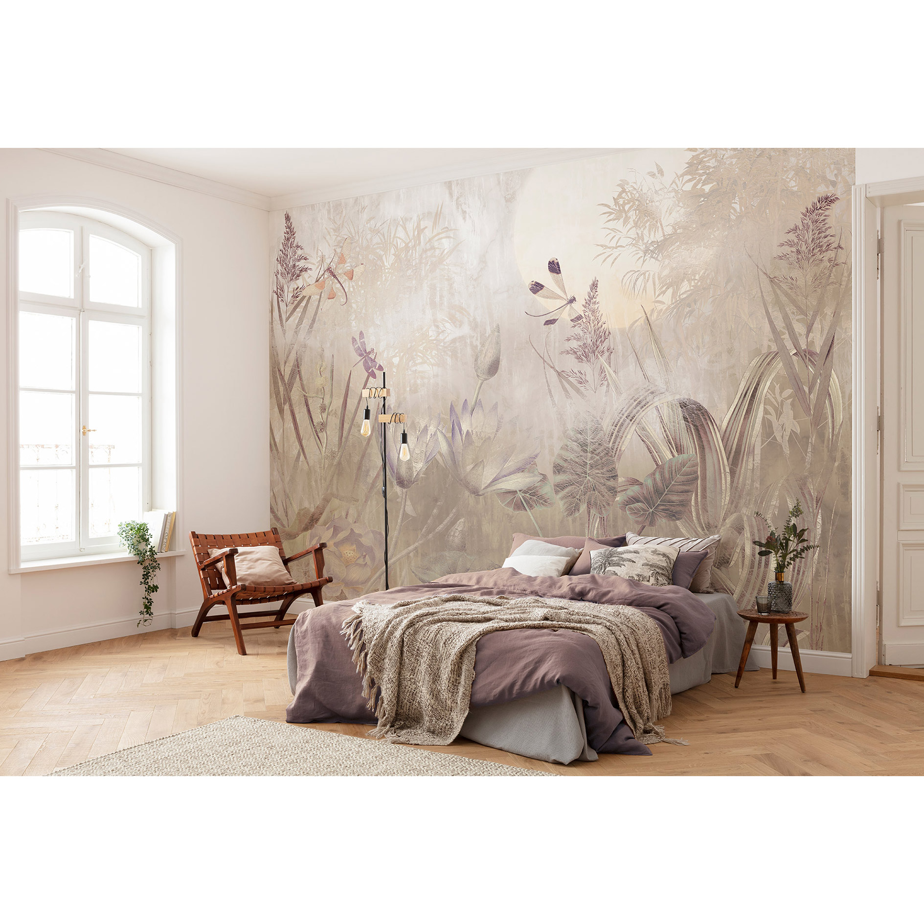 Vlies-Fototapete DRAGONFLY POND - 350x250 cm