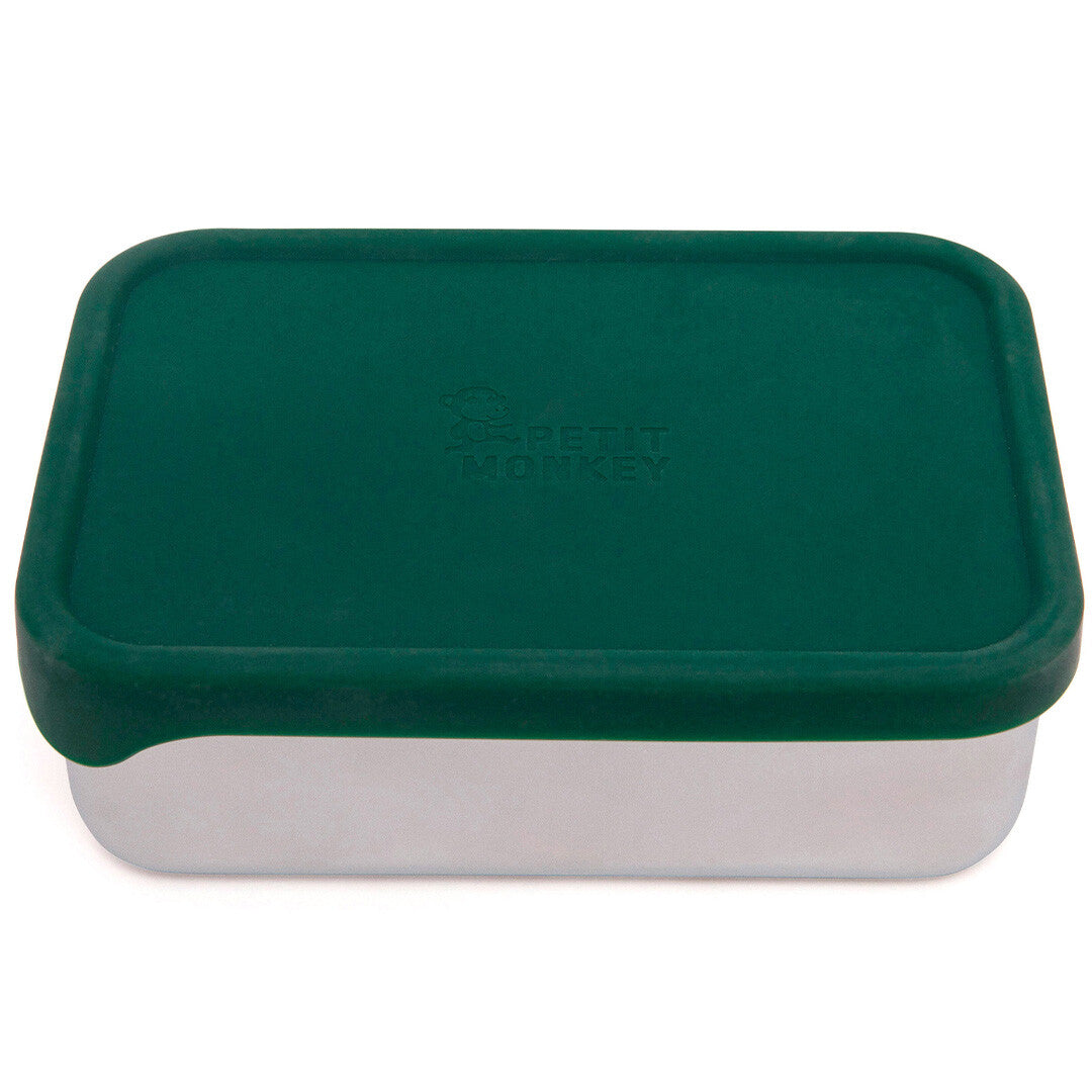 Petit monkey rvs broodtrommel riley pine green