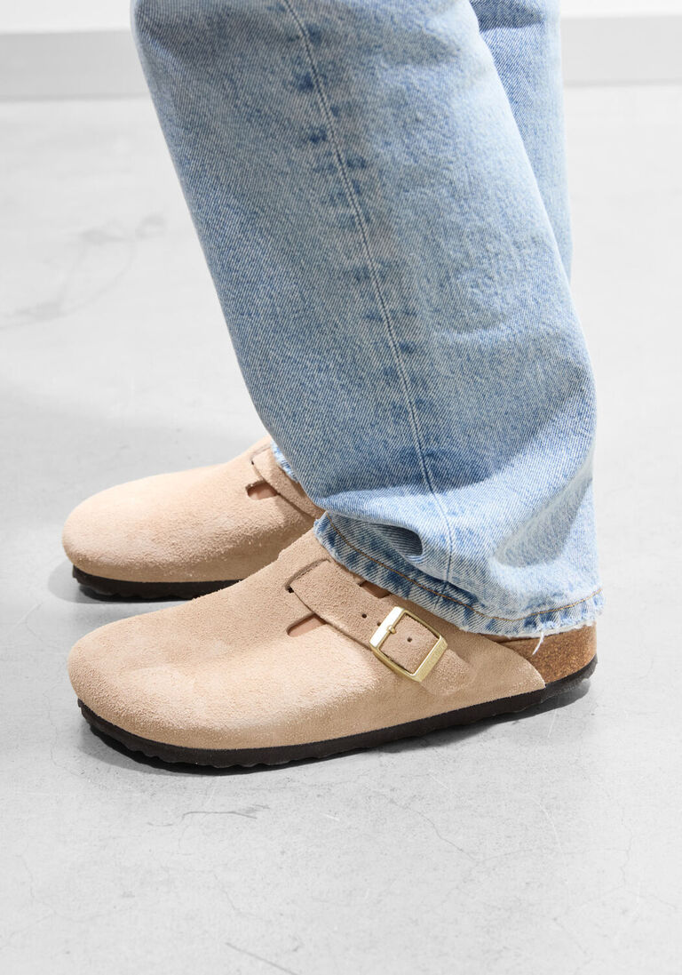 beige birkenstock instappers boston bs