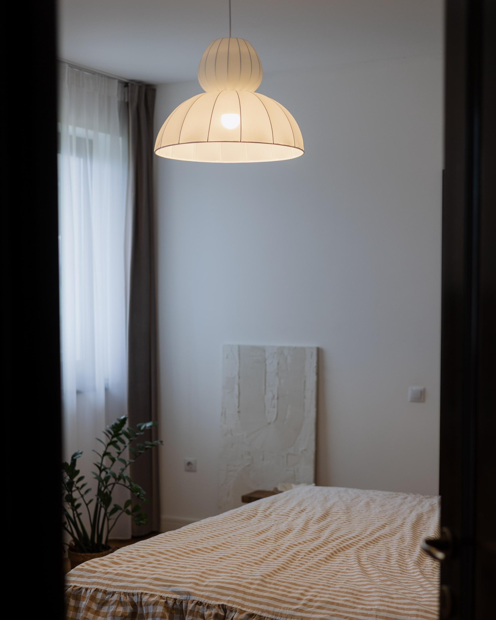 Hanglamp GOELETTE Kunstzijde Wit