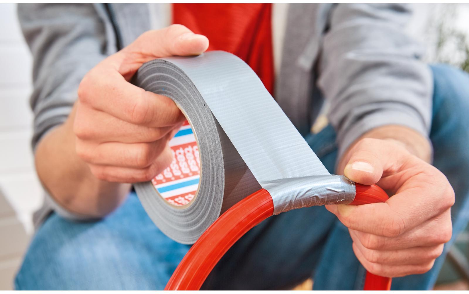 Gewebeband Pro Strong Duct Tape Schwarz - 50 m x 50 mmKlebeband mit extra starkem Halt für Reparaturen, Befestigung, Abdichtung und mehr