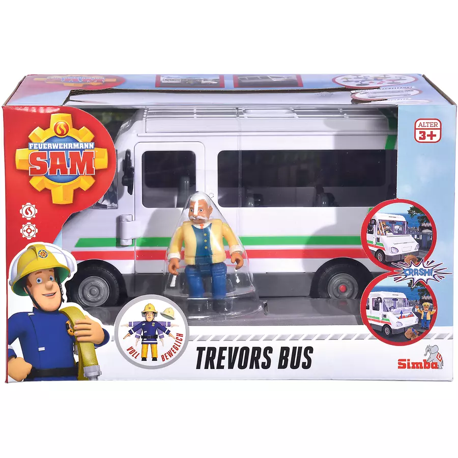Simba Toys Feuerwehrmann Sam - Trevors Bus mit Figur