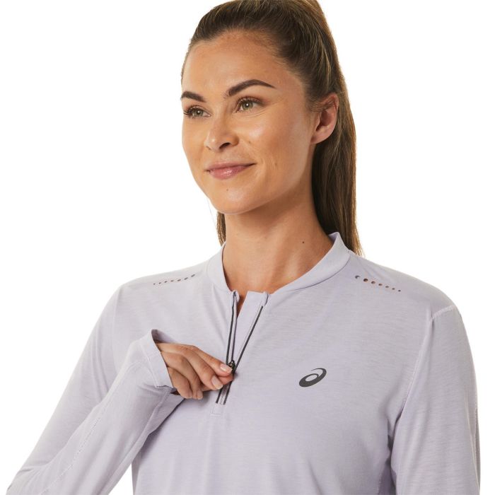 Asics Dame Trøjer Metarun Half-Zip LS Top Lilla