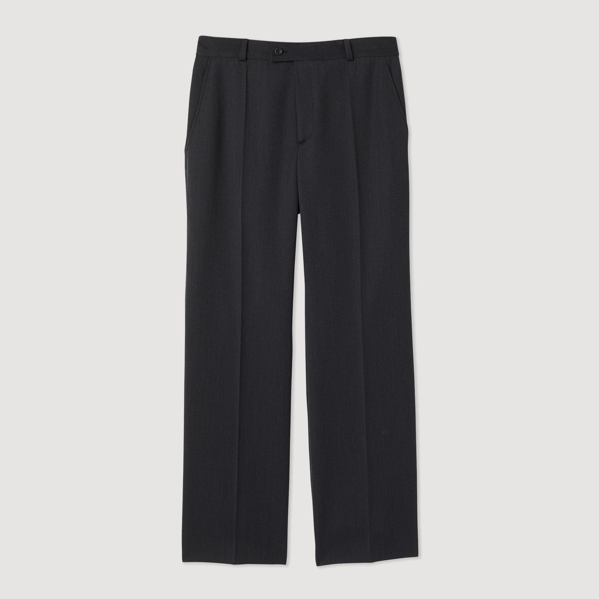 Pantalon en laine melangee