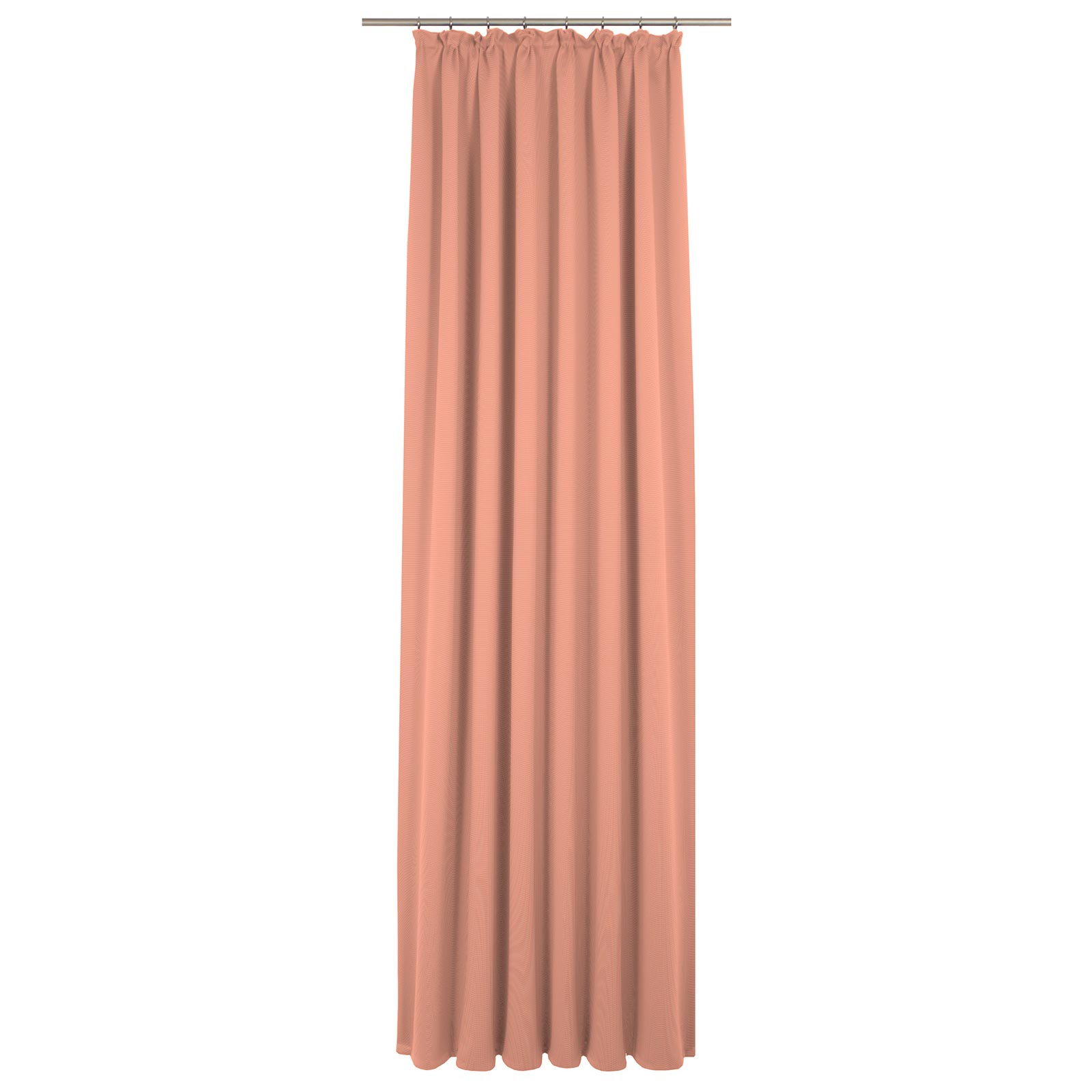 Einzelschal UNI COLLECTION - orange - mit Kräuselband - 145x145 cm