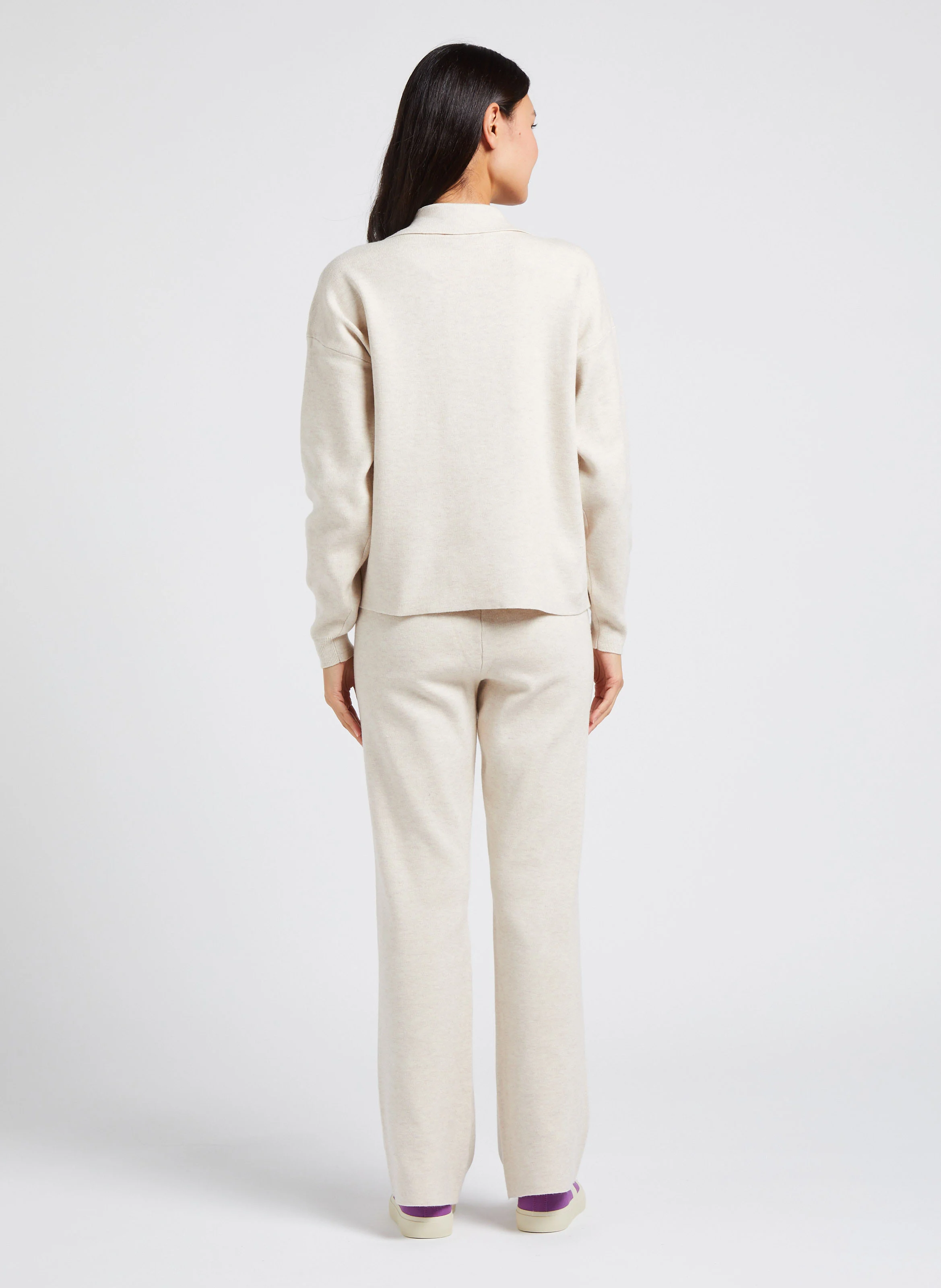 OLINJA - Gilet col tailleur | Beige