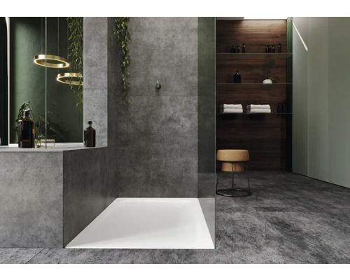 KALDEWEI SUPERPLAN CLASSIC Secure Plus 412-1 douchebak, 140 x 100 x 4,3 cm, warmgrijs, 85 mat, volledig antislip, 431200012674