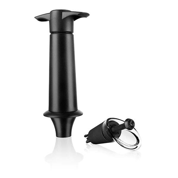 Pompe et bouchon serveur anti-gouttes Vacu vin