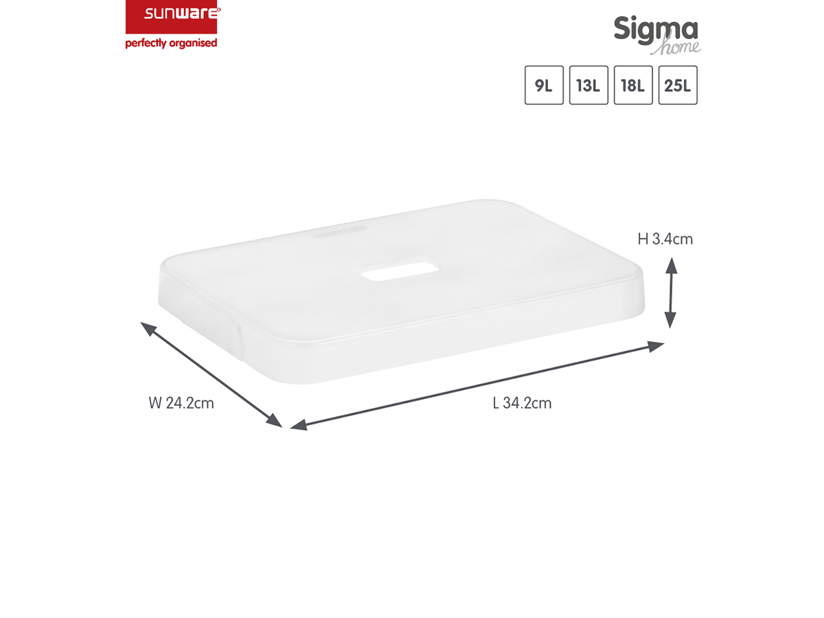 Sunware Sigma home transparante deksel - set van 6