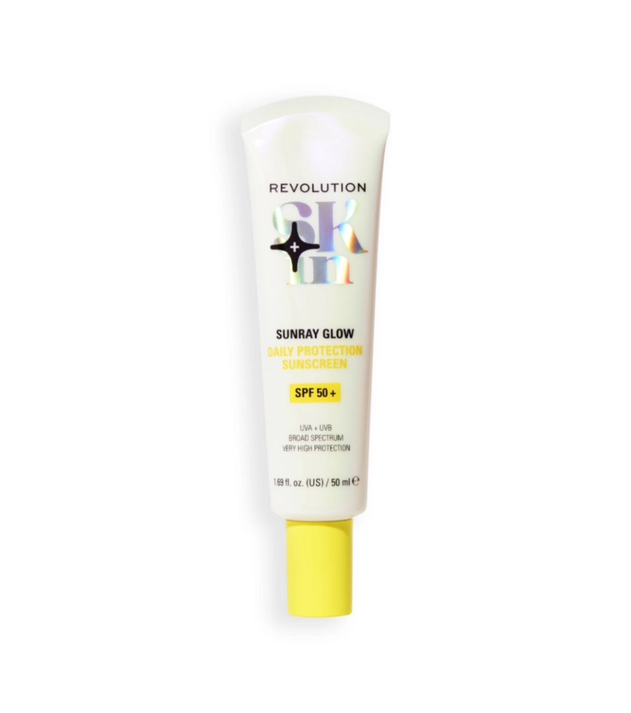 Revolution Skin - Protetor solar com vitamina C Sunray Glow Daily Blur SPF50+