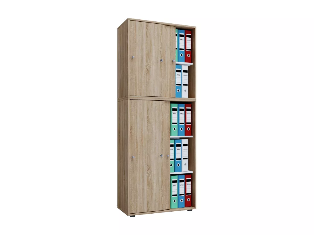 Armoire de bureau portes coulissantes Lona 5x