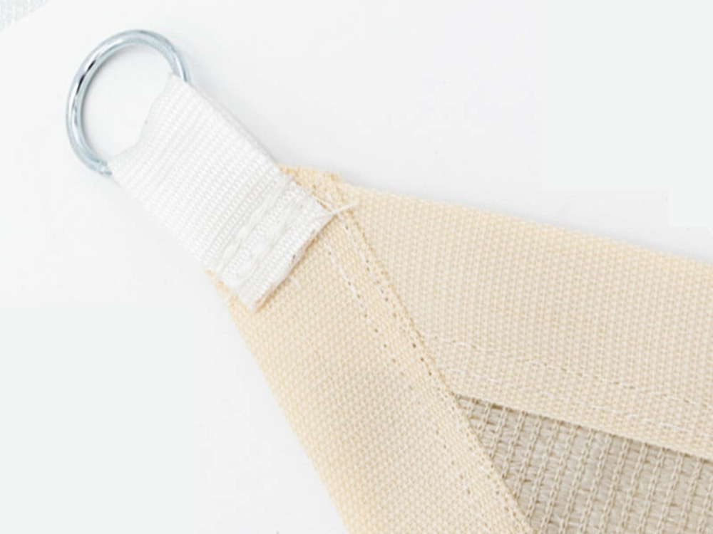 Voile d'ombrage - ivoire - forme triangle - 185g/m² ivoire 3 x 4 x 5