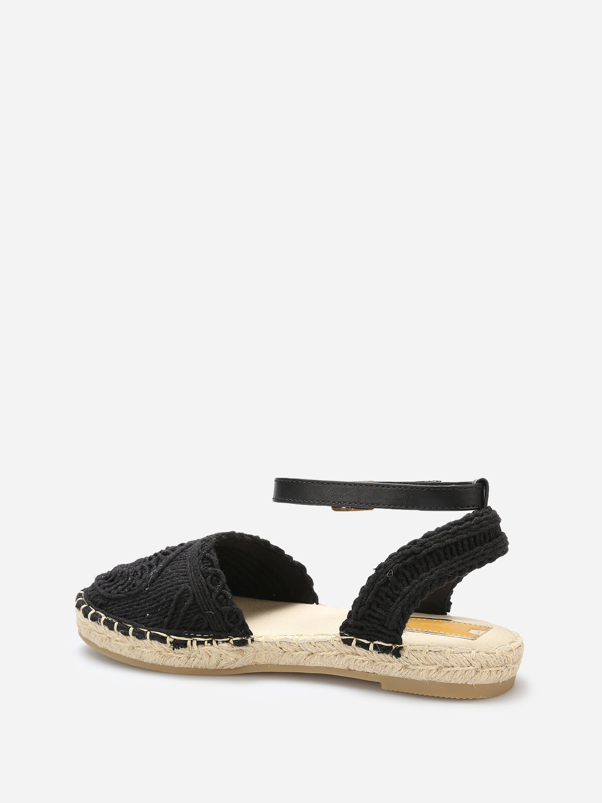 Espadrilles en crochet- Noir