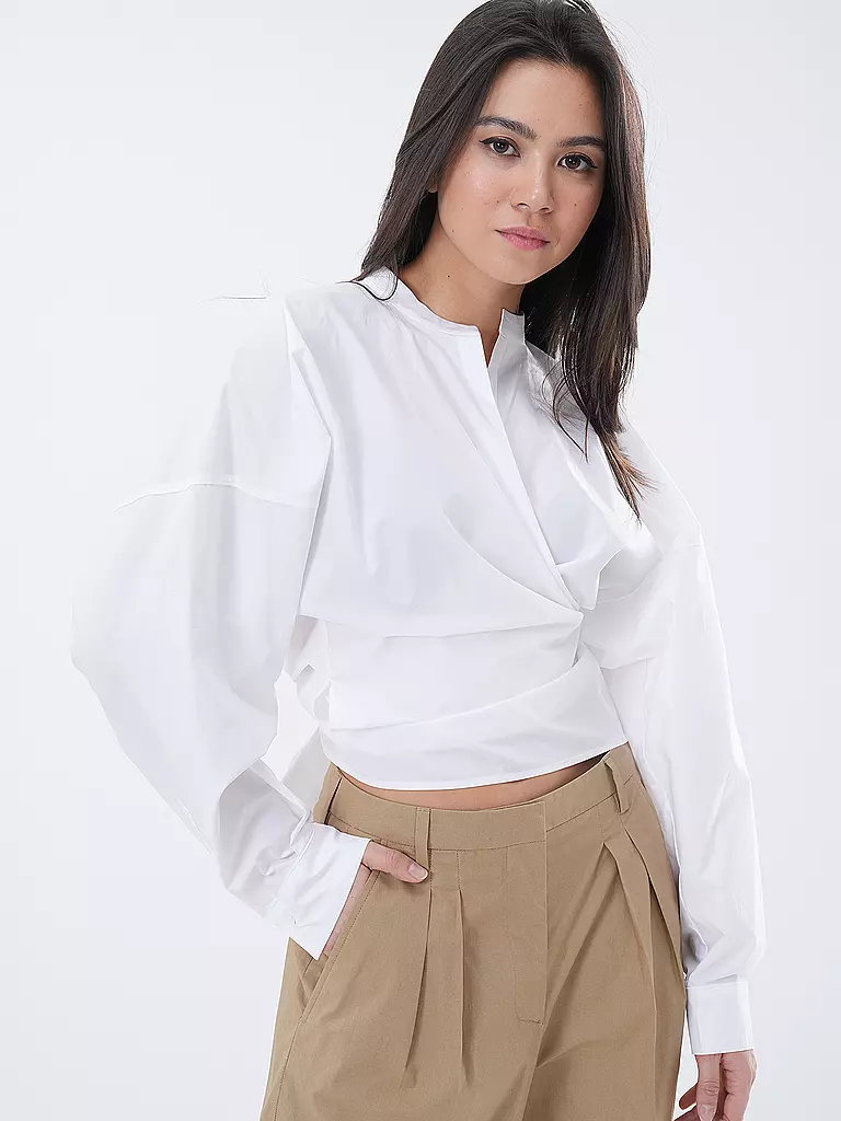TELA Wickelbluse PERLA weiss