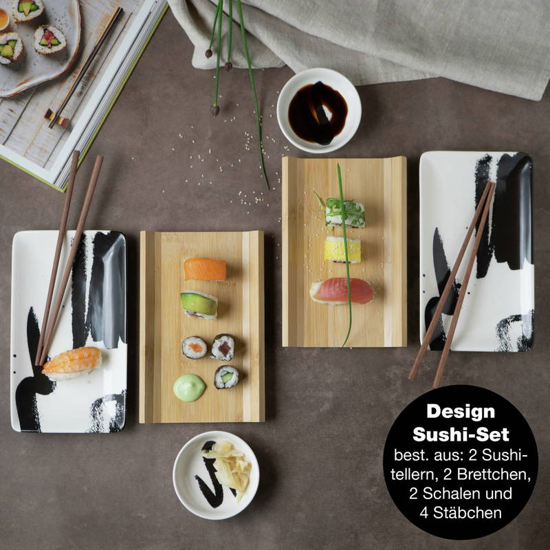 Moritz & Moritz Sushi Set 10tlg. Pinselstrich