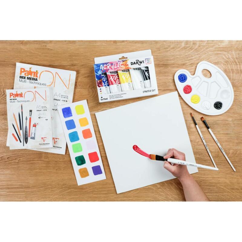 Darwi For You set de peinture acrylique - 5x75 ml - Assortiment