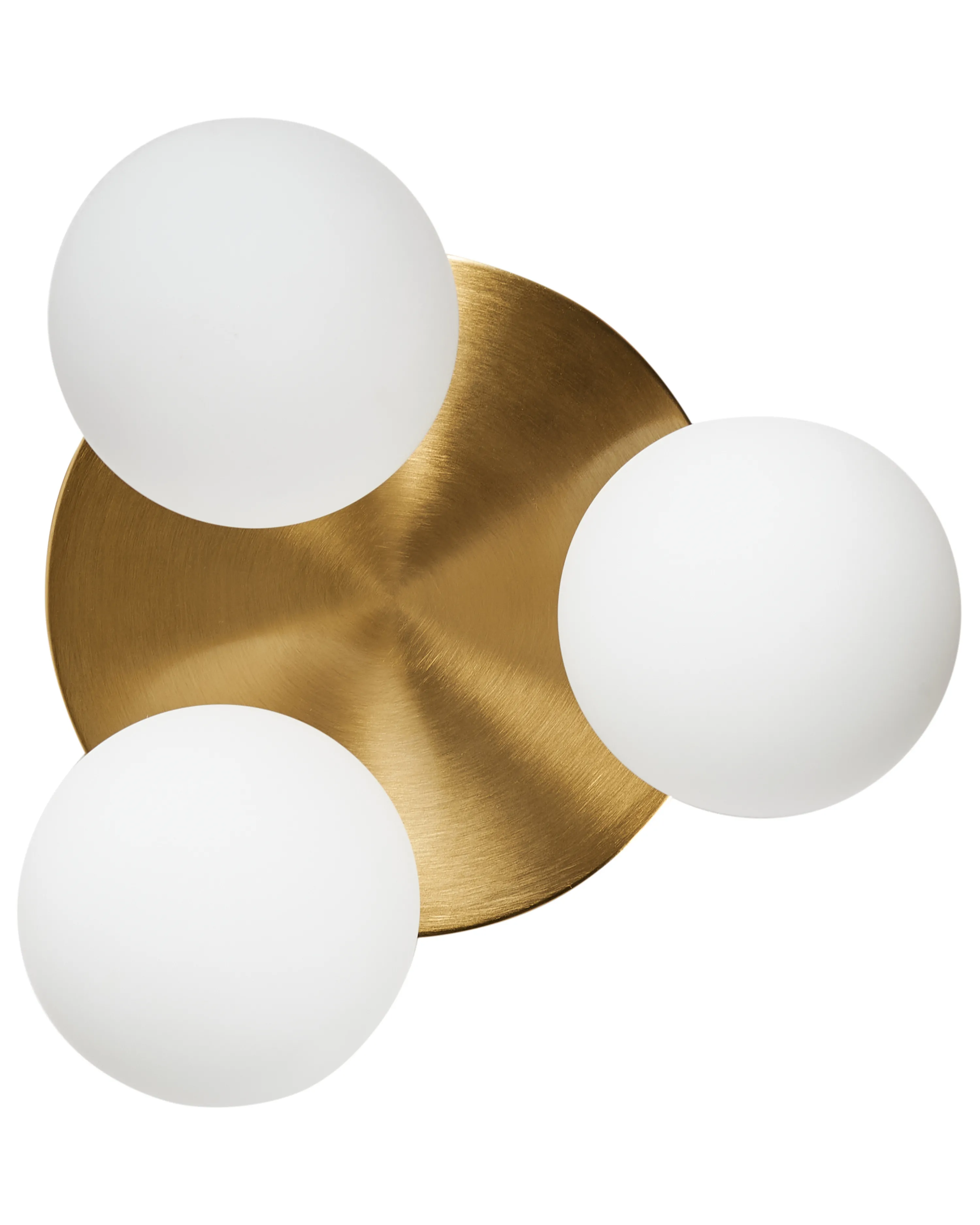 Plafondlamp MAVILLA Glas Messing
