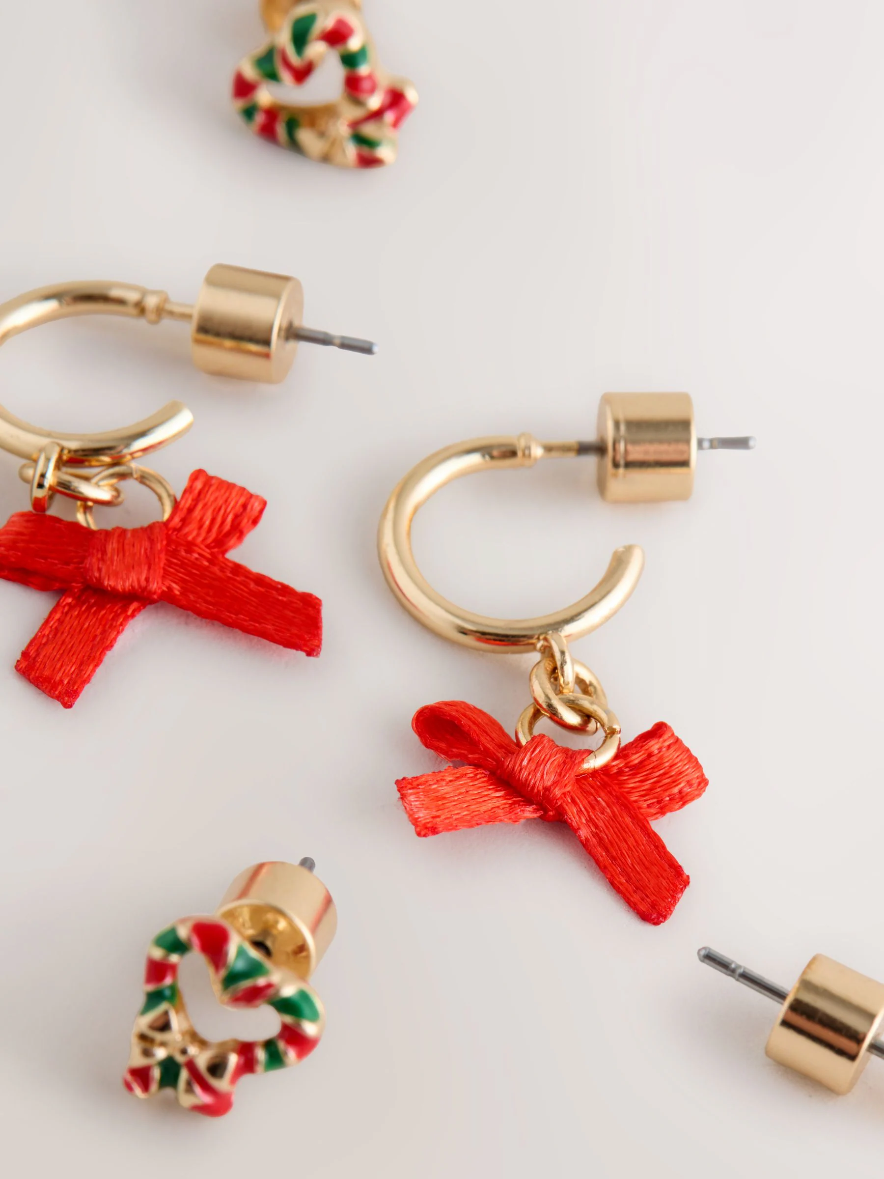 Goudkleurig - Kerstmis oorbellen set