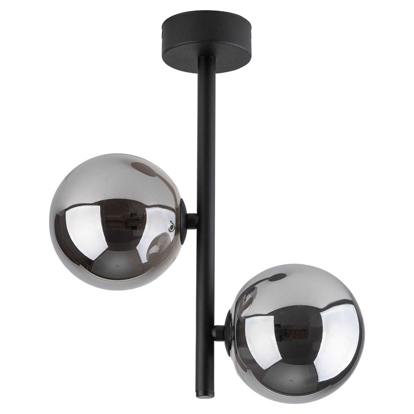 Micadoni Suspension Alioth noir/graphite - 12x27x34 cm