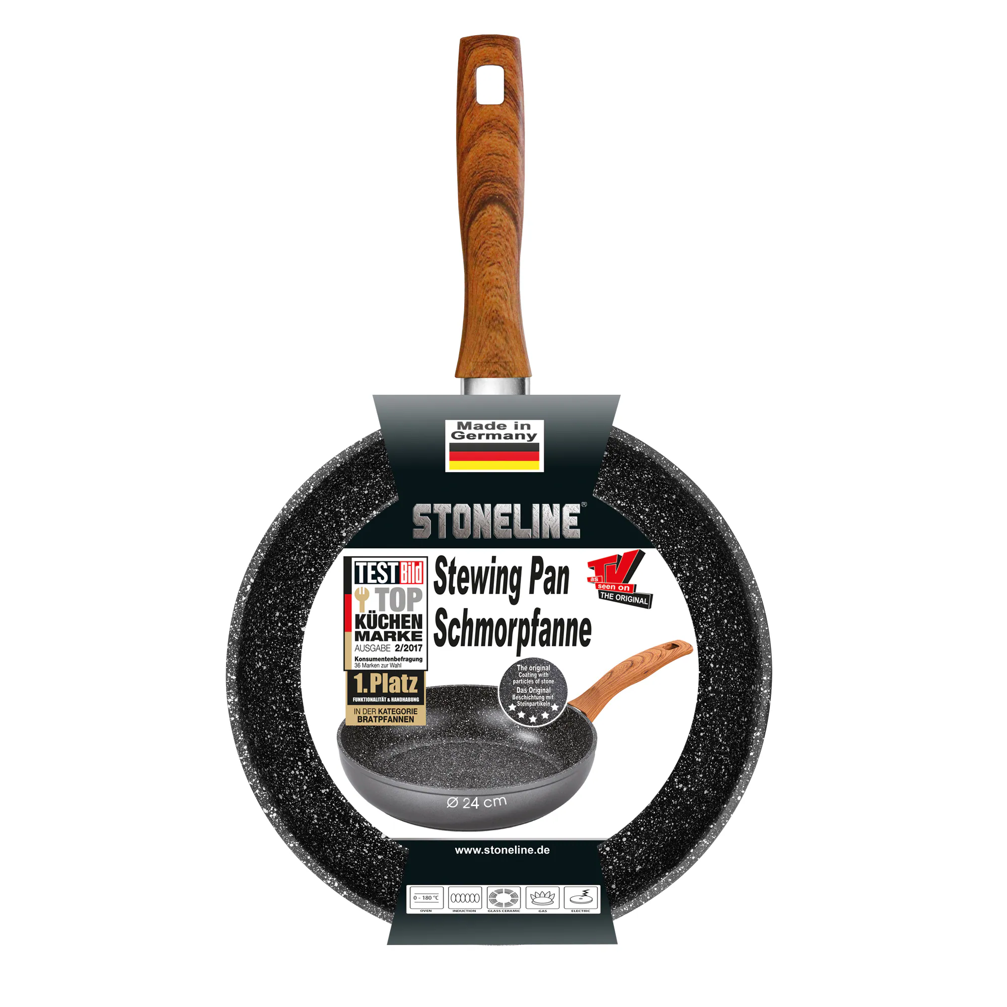 STONELINE® Back to Nature Schmorpfanne 24 cm