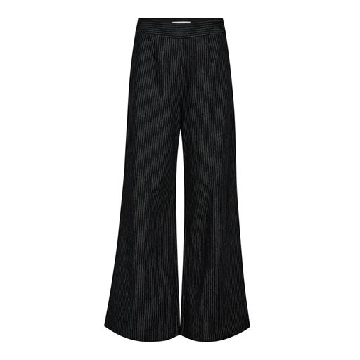 Co'Couture EnidCC Denim Pin Wide Bukser, Black, M