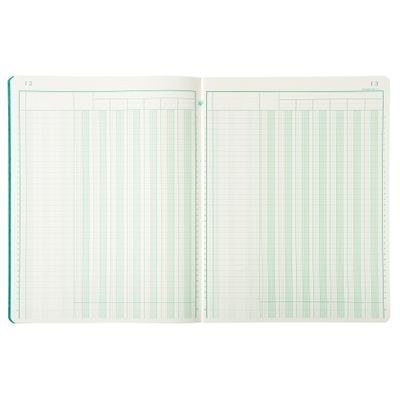 Exacompta - Piqûre comptable - 7 colonnes par page - 32 x 25 cm - 80 pages
