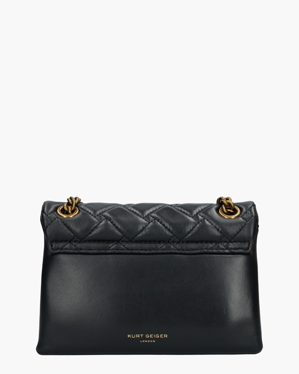 Kurt Geiger Mini Leather Kensington X Bag Zwart/Goud Tas