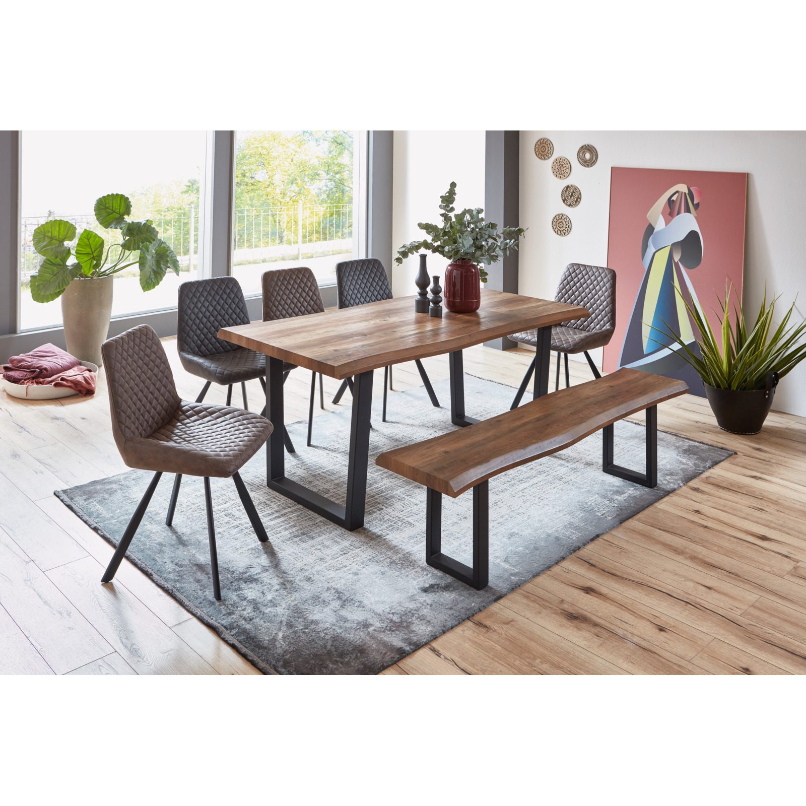 Tisch Thea MDF Dekor Akazie 180 x 76 x 90 cm