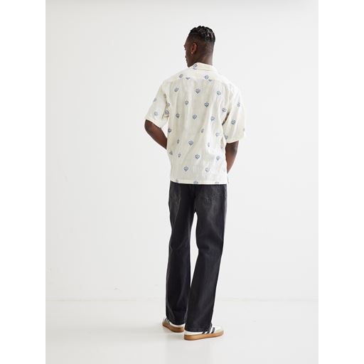 Woodbird Sunny Flower Skjorte, Off White, S