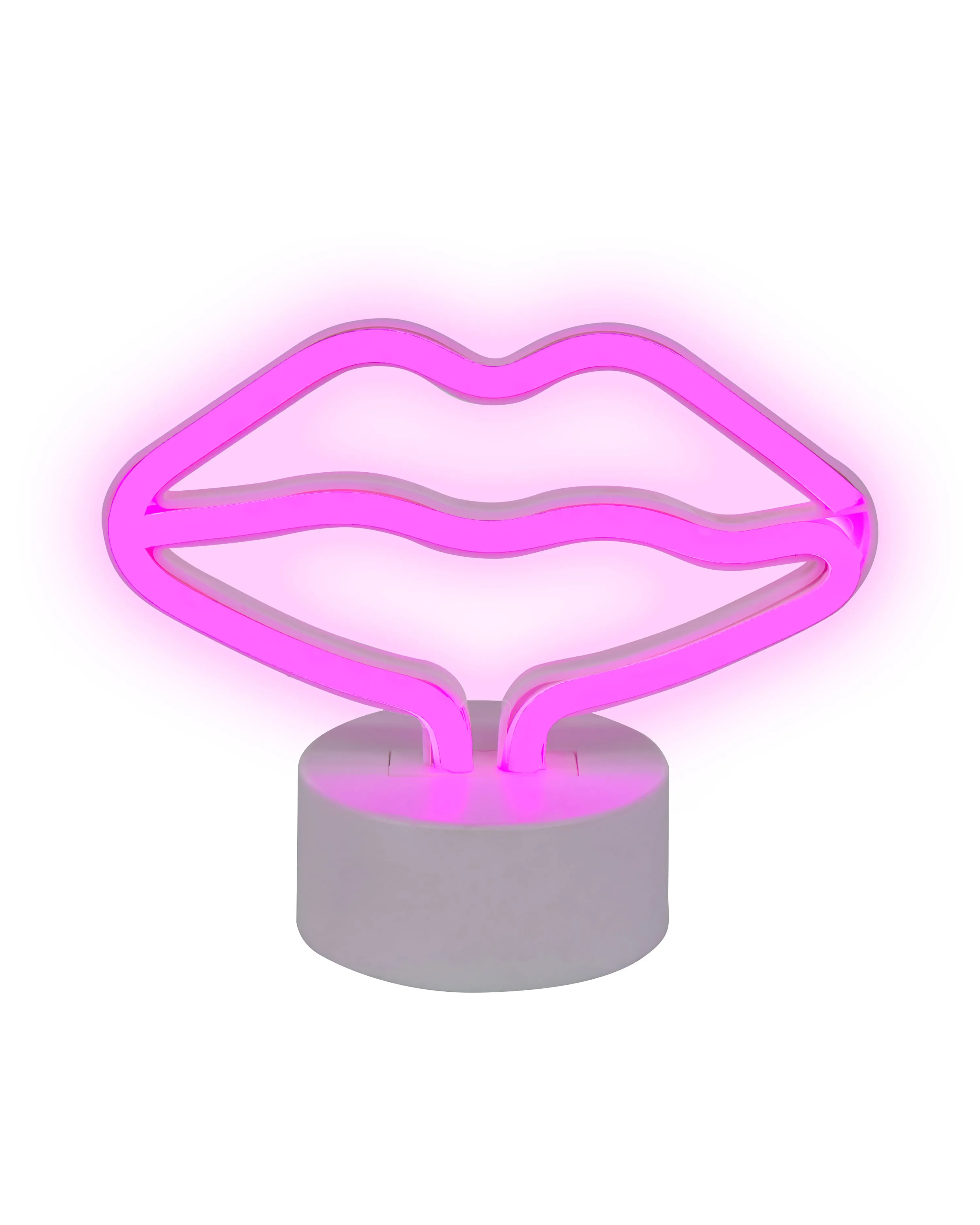 LED neon lichtbord Lippen FLORA Roze