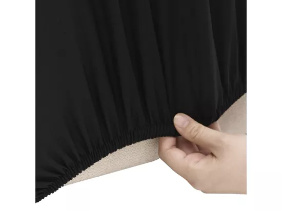 Housse extensible de canapé 2 places Crème Jersey de polyester