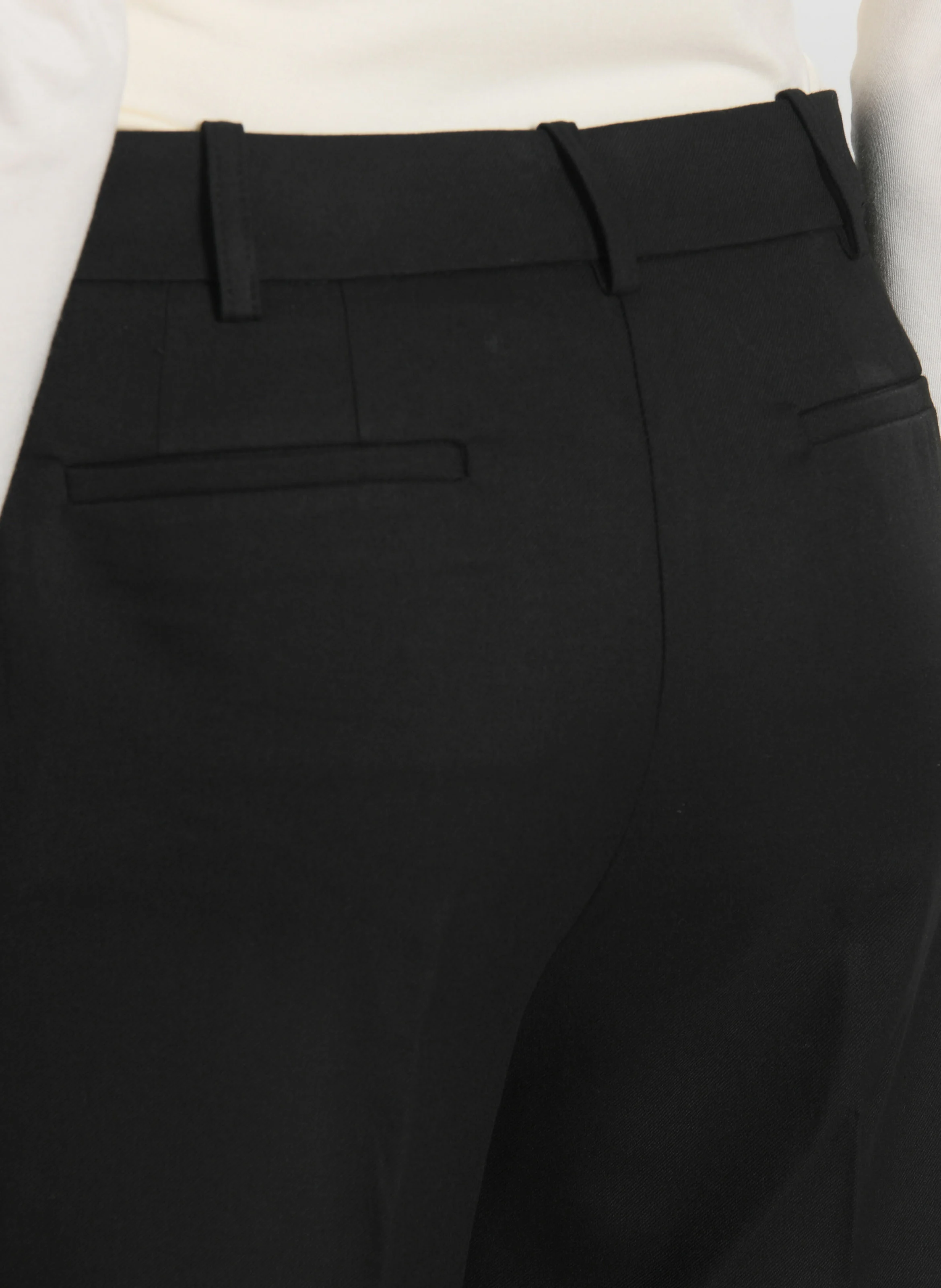 SHEILA - Pantalon de costume large | Noir