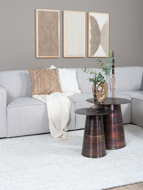 Vloerkleed Cross Light Beige - 240 x 340 cm