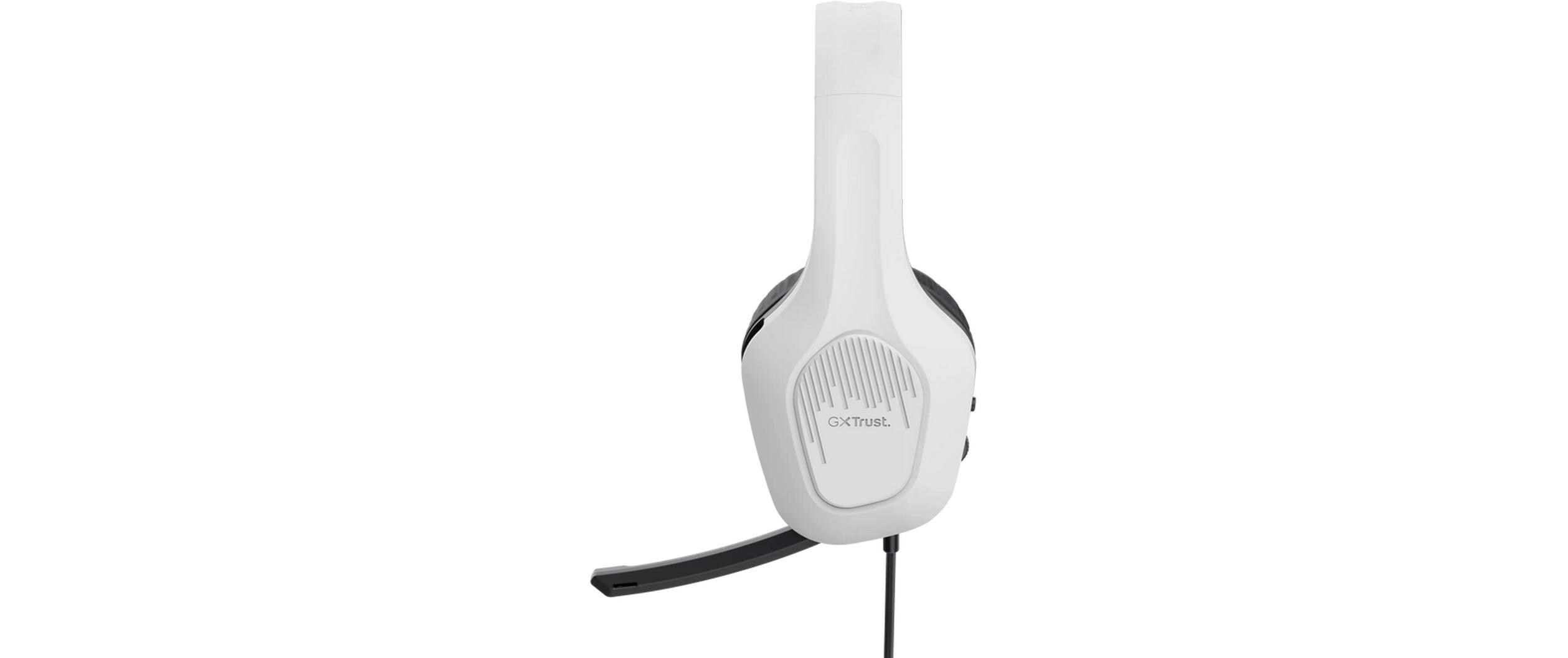 Headset GXT 415PS Zirox Schwarz/WeissFederleichtes ohrumschliessendes Gaming-Headset, geeignet für Ihre PS5-Konsole