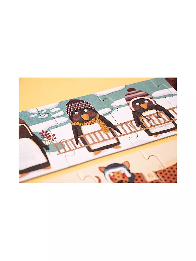 LONDJI Puzzle 10 PINGUINS 55 Teile  bunt