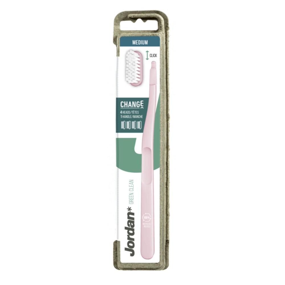 Jordan Tandenborstel Green Clean Change Medium 4-pack1 set