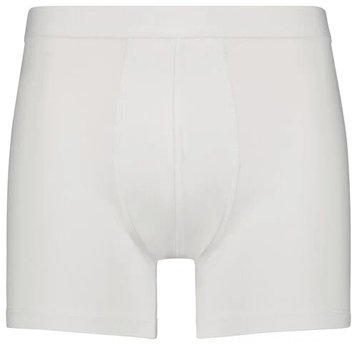 3 boxers homme modèle long coton/stretch blanc