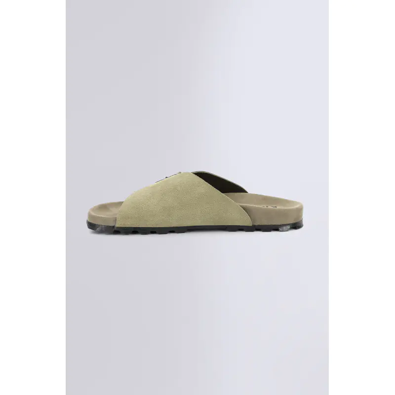 Kick esther Kaki MULES Cuir Femme