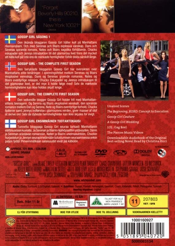Gossip Girl - Sæson 1 - DVD