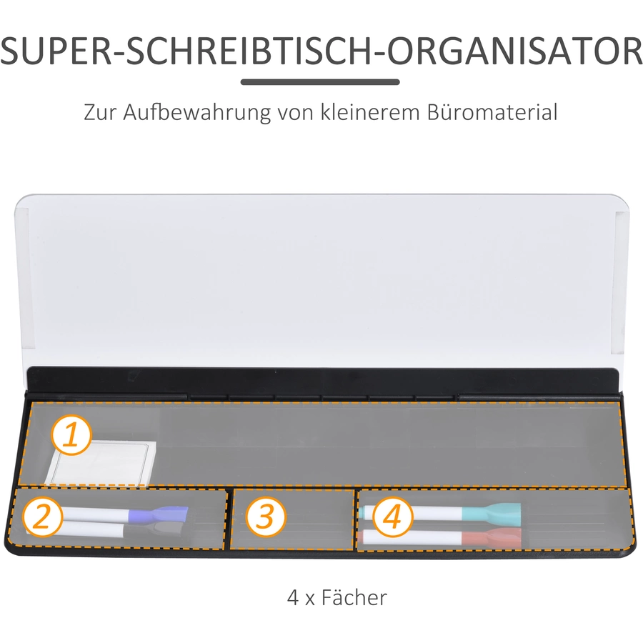 Vinsetto Schreibtischorganizer schwarz, weiß