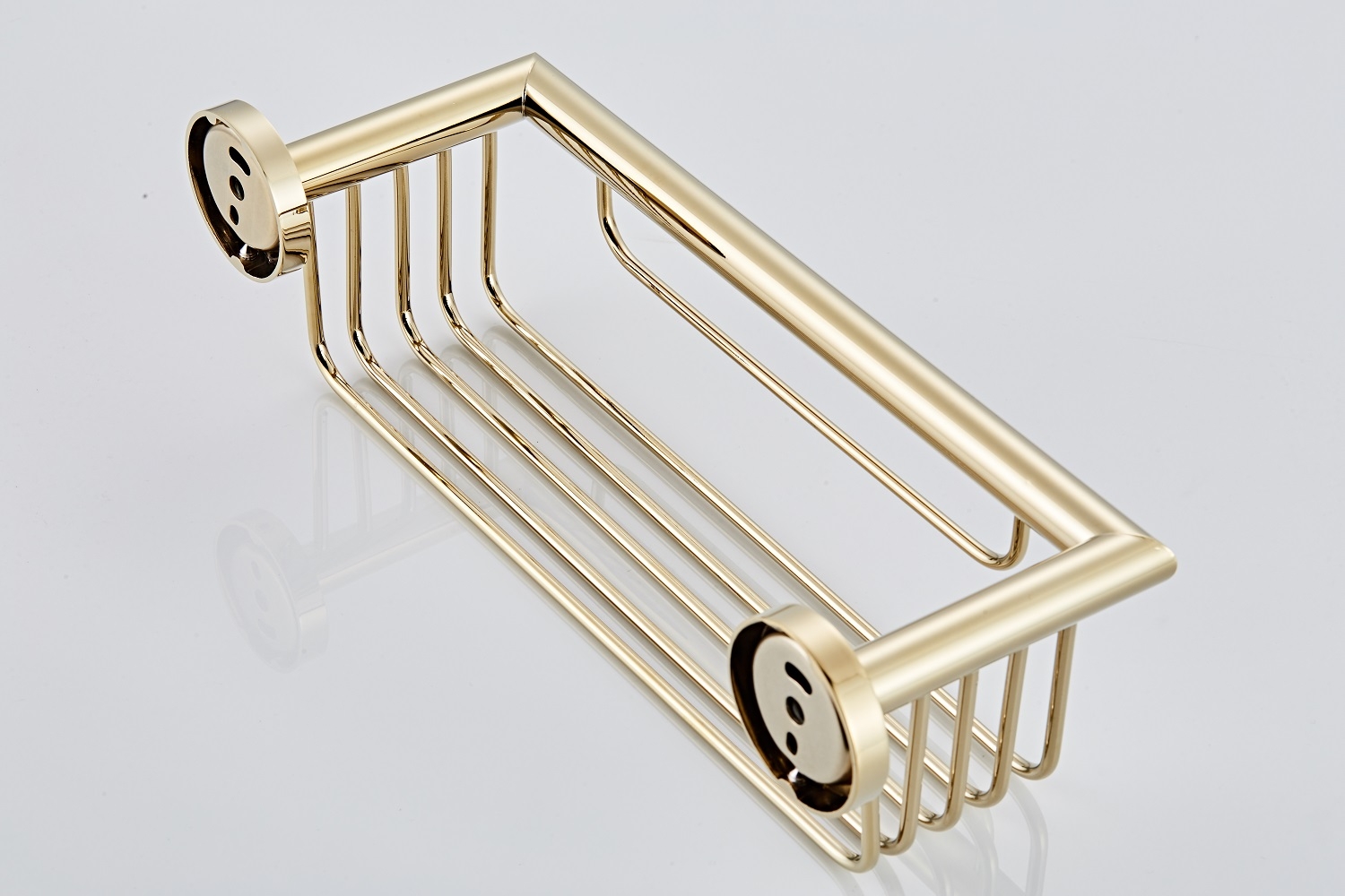 Saniclear Dorado shampoo houder / doucherek 30cm goud