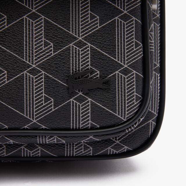 Grand sac à rabat The Blend avec monogramme Sacoches & Pochettes - Noir - Lacoste - Homme
