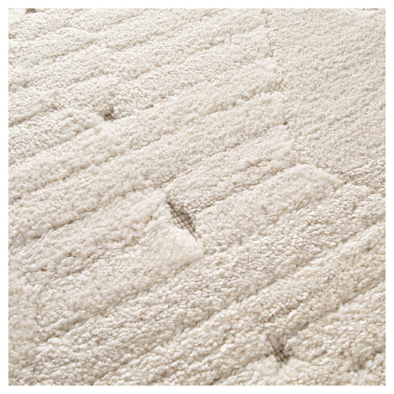Tapis de salon graphique en relief - ilyes - blanc crème - 160 x 230 cm