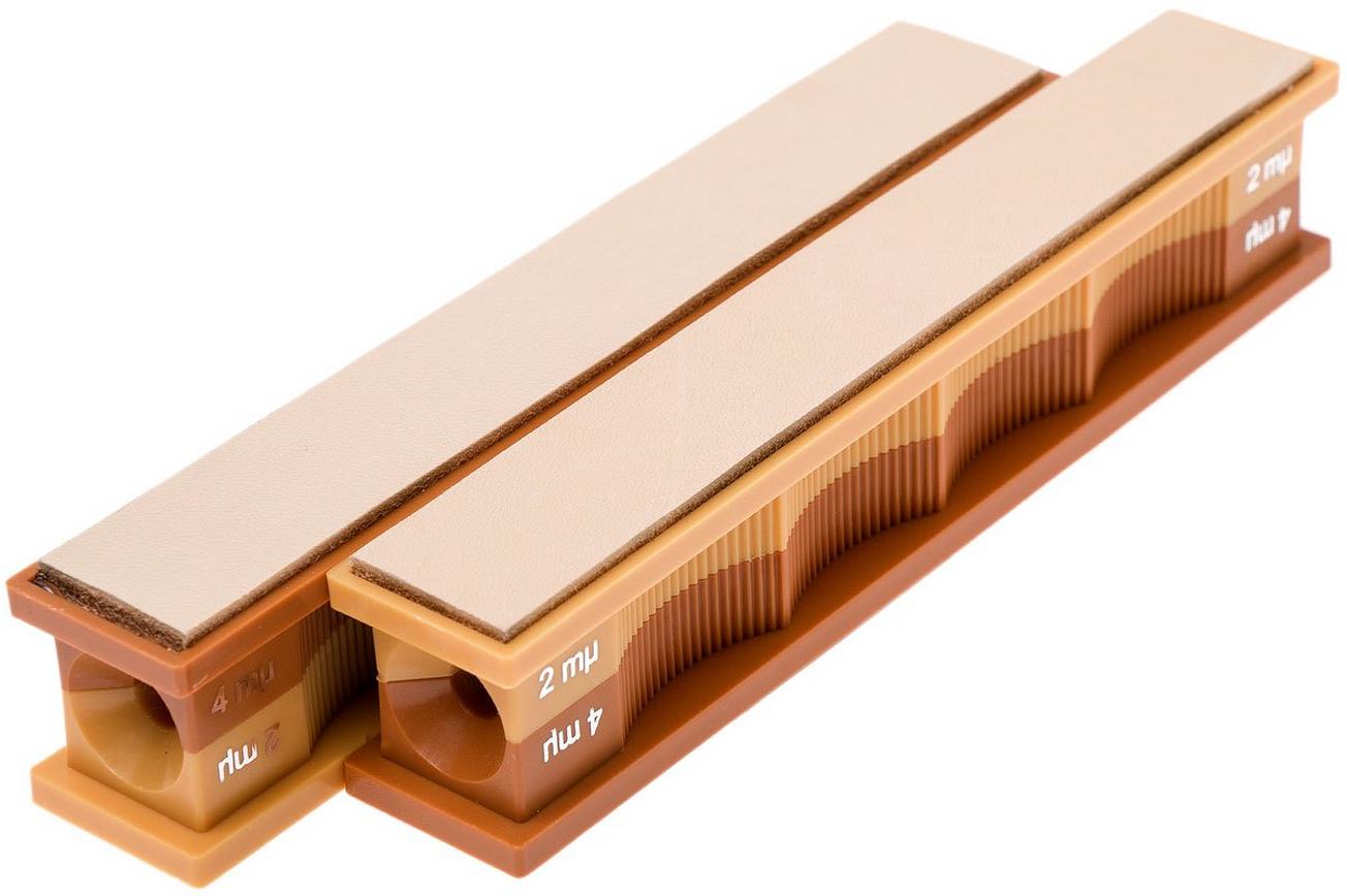 Wicked Edge leren strops, 4 en 2 Micron Poly Diamond Emulsion